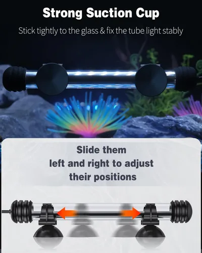 Vista 6 de Pawfly Luz LED para Acuario de 1.8 W, Luz Submersible de 7.5 Pulgadas Bajo el Agua para Tanque de Peces con Temporizador de Encendido/Apagado