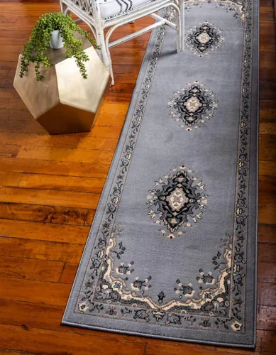 Vista 73 de Unique Loom - Alfombra de área estilo persa tradicional de la colección Reza, de 2 pies 2 pulgadas x 3 pies, colores negro y beige