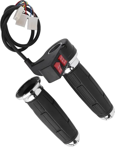 Vista 6 de Empuñadura del acelerador, 1 par de 3 controles de velocidad de 0.866 in para scooter eléctrico de alambre de acelerador para motocicleta