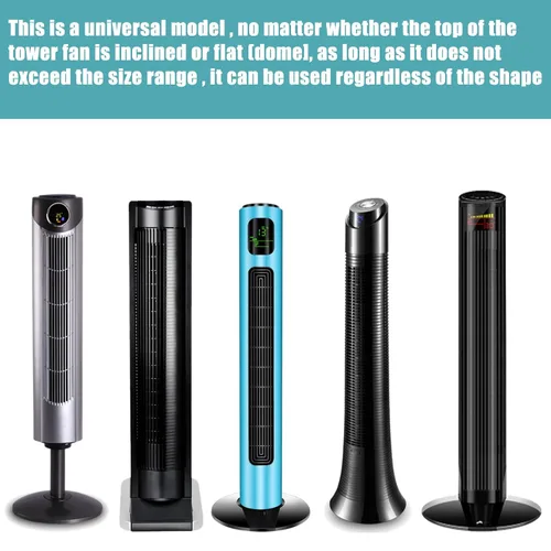 Vista 4 de NICENEEDED 2 fundas protectoras de poliéster para ventilador de torre a prueba de polvo, fundas protectoras para ventilador de torre lavables