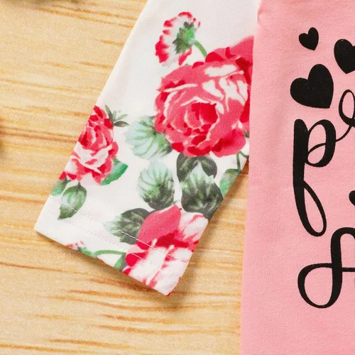 Vista 6 de GRNSHTS Conjunto de ropa para bebé recién nacida, mameluco con estampado de letras, sombrero+diadema para llegar a casa