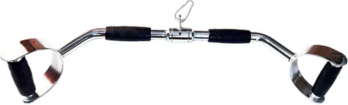 Vista 9 de Accesorio de cable de barra de presión LAT Pull Down Bar Pull Down Accesorios de máquina Barras en forma de V con asas de goma y colgador giratorio
