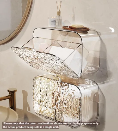 Vista 4 de Organizador de baño, organizador de ducha con tapa, adhesivo para almacenamiento de ducha, estante de ducha de plástico, estante de ducha multiusos