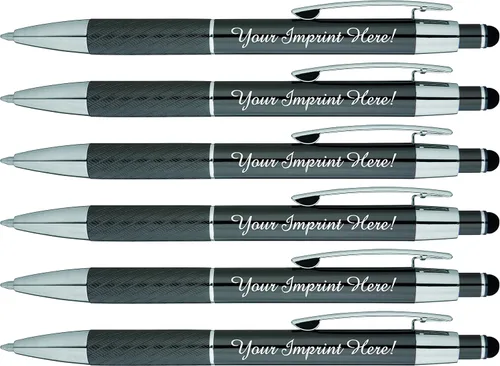 Vista 7 de Bolígrafos personalizados con lápiz capacitivo – The Prestige Metal Pen – Bolígrafos personalizados con nombre impreso con tinta negra