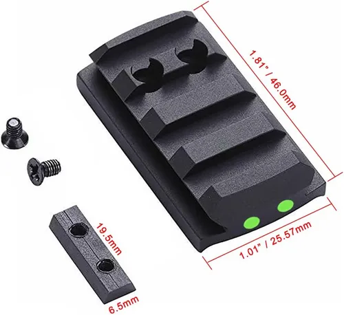 Vista 4 de TPO Picatinny - Placa de montaje para riel Glock G17 19 22 23 26 27 34