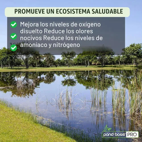 Vista 5 de pond boss® PRO The Block™ - Clarificador de agua, removedor de lodos y olores, 5 libras.