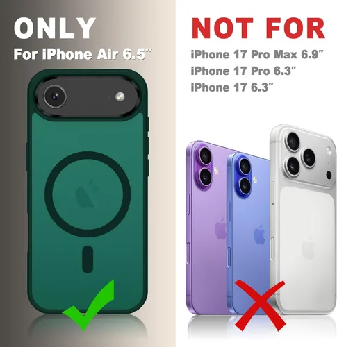 Vista 131 de Funda para Google Pixel 10 Pro XL, cubierta magnética mate, color negro Fit for MagSafe, Screen Protector included, Shockproof Military Grade