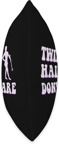 Vista 2 de Funny Baton Dancer Twirling Majorette Gift Idea Baton Twirl Hair Don´t Care - Almohada (16 x 16 pulgadas), multicolor