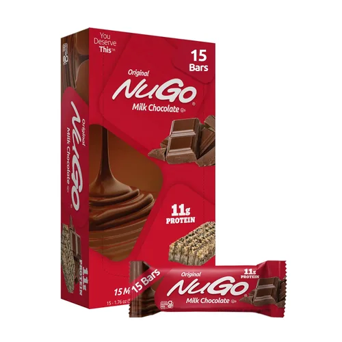 Vista 19 de NuGo Barra de proteínas, café, 0.39 oz de proteína, sin gluten, 15