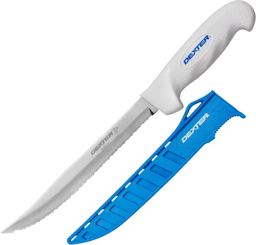 Vista 13 de Cuchillo de filete Dexter Outdoors de 6" con mango suave SOFGRIP Incluye protector de filo