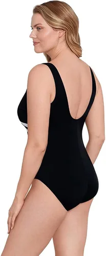 Vista 3 de Longitude Traje de baño de una pieza para mujer con diseño de abanico