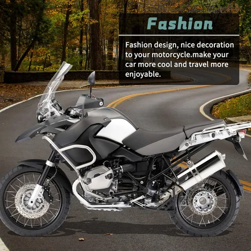 Vista 7 de Deflector de viento lateral del tanque de combustible de la motocicleta para BMW R1200GS R 1200 GS ADV 2006 2007 2008 2009 2010 2011 2012 2013 Claro