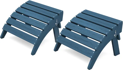 Vista 29 de KINGYES Otomana Adirondack plegable para silla Adirondack, Aruba