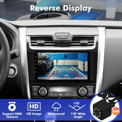 Vista 11 de Estéreo de coche Android 13 con pantalla táctil IPS de 9 pulgadas para Nissan Altima 2014-2018 con CarPlay inalámbrico y Android Auto 4+64GB Radio