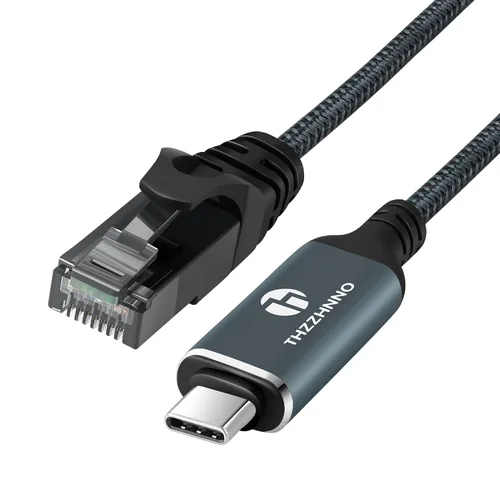 Vista 8 de Cable USB a Ethernet de 3.3 pies, Cable USB 3.0 A a RJ45 macho conectado directamente a la red LAN Gigabit, compatible con laptop, PC, MacBook