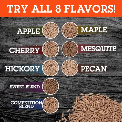 Vista 4 de Camerons Pellets para asar (manzana) - Gránulos para ahumar madera para ahumar y parrillas de barbacoa, combustible de barbacoa 100% natural secado