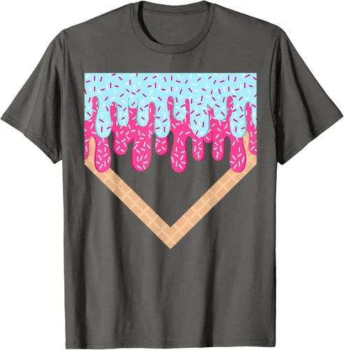 Vista 94 de Baseball Drip Boys Home Plate Ice Cream Sport Players & Fans Camiseta