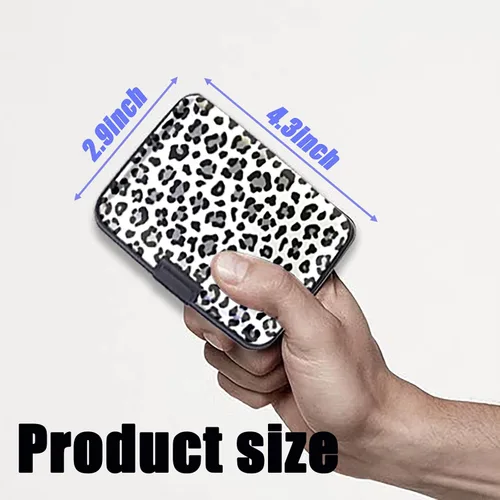 Vista 7 de Handlein Soporte para tarjetas de crédito, mini cartera de aluminio RFID, cartera para tarjetas de crédito, mini cartera para tarjetas de crédito