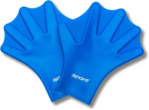 Vista 8 de Sporti Silicone Webbed Aquatic Gloves, Training Gear for Water Aerobics Silicona - Negro