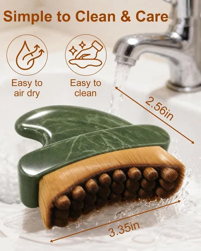 Vista 6 de Lymphatic Contour Face Brush,Lymphatic Drainage Brush with Super Soft Bristles,Lymphatic Face Brush to Reduce Puffiness & Define Jawline,Face