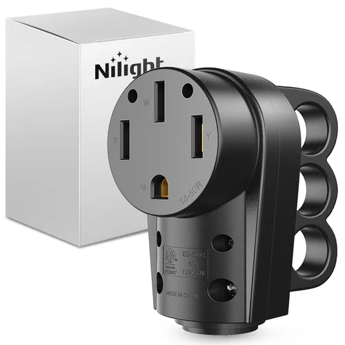 Vista 13 de Nilight Receptáculo de Repuesto para RV de 30 Amperios Toma Hembra Resistente de 125 Voltios con Mango Listado por ETL Enchufe NEMA TT-30R para RVs