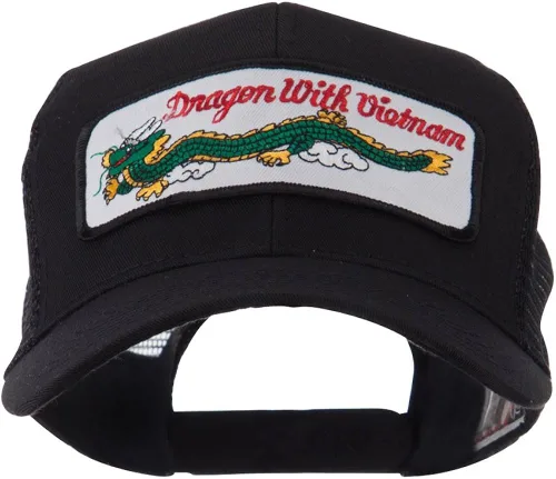 Vista 5 de e4Hats.com ETC - Gorra de malla bordada militar
