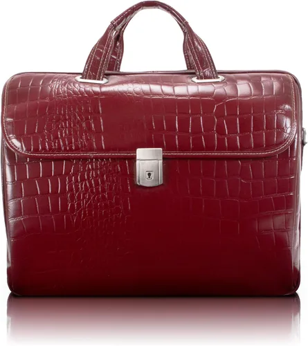 Vista 5 de McKLEIN 13" Leather Tablet Briefcase- SERVANO Negro
