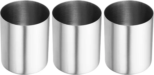 Vista 6 de PATIKIL Portalápices, paquete de 3 soportes para bolígrafos para escritorio, de acero inoxidable, organizador de tazas, soporte para brochas
