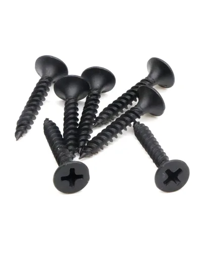 Vista 5 de IMScrews Tornillos Phillips de cabeza plana #6 x 1 para paneles de yeso de rosca fina, tornillo de madera de punta afilada, acero al carbono 1022A