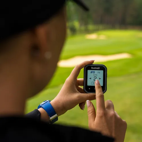 Vista 8 de Bushnell Phantom 3 (negro) Slope Golf GPS Handheld PlayBetter Bundle Touchscreen, Auto Course & Hole Recognition, Auto Score Entry Includes