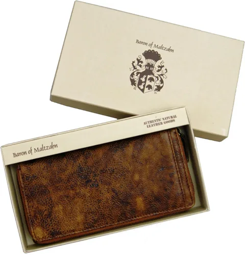 Vista 4 de Baron of Maltzahn Cartera mujer ASTOR de cuero marrón, Marrón, Cartera grande