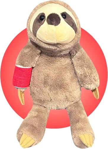 Vista 4 de Animal de peluche con yeso, regalo personalizado para niños con brazos o piernas rotos, regalo de brazo roto para niños y niñas, elige tu