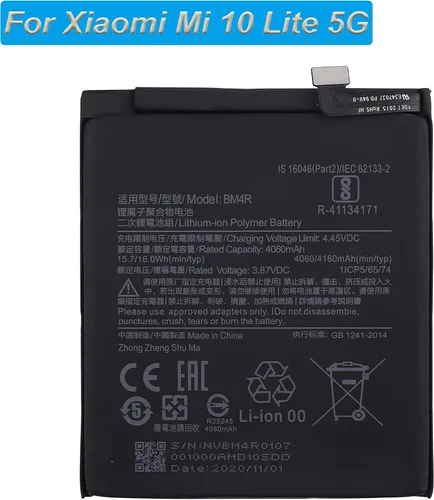 Vista 2 de Batería de repuesto BM4R compatible con Xiaomi Mi 10 Lite 5G con herramientas