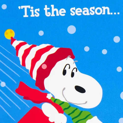 Vista 7 de Hallmark Peanuts - Juego de tarjeteros o portamonedas de Navidad, Charlie Brown y Snoopy (36 tarjetas con sobres)