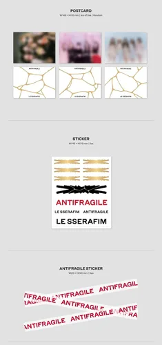 Vista 5 de LE SSERAFIM - 2nd Mini Album ANTIFRAGILE CD (Vol.3 Frozen Aquamarine)