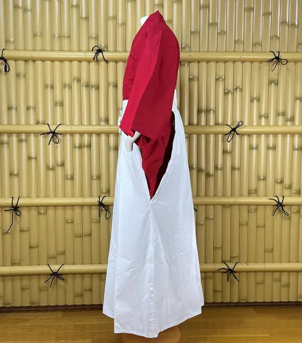 Vista 5 de Uniforme Samurái Japonés Hakama RD×WH UMA M