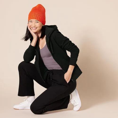 Vista 5 de Tienda Essentials - Sudadera con capucha y cremallera completa con forro de sherpa para mujer (Disponible en talla grande)
