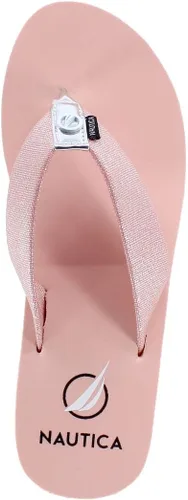 Vista 4 de Nautica Tedori Sandalias de cuña para mujer, sandalias de playa de alta moda, estilo tanga