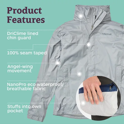 Vista 4 de Marmot Big & Tall PreCip Chaqueta ecológica