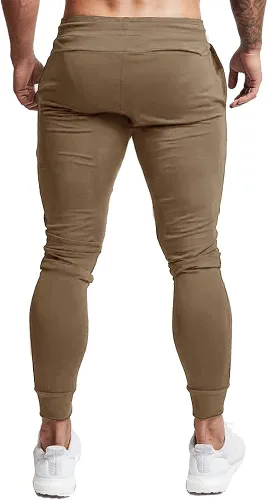 Vista 3 de BUXKR - Pantalones deportivos ajustados con bolsillos profundos para hombre para gimnasio correr y fisioculturismo