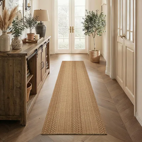 Vista 16 de MatEssenz Alfombrillas de cocina de 20 x 30 pulgadas para piso, alfombras de cocina tejidas, lavables a máquina, estilo bohemio, antideslizantes