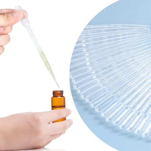Vista 4 de YSSHUI 300 pipetas de transferencia de plástico desechables de 0.1 fl oz