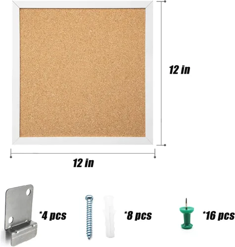 Vista 6 de Tableros de corcho para pared, tablero de anuncios de corcho para paredes