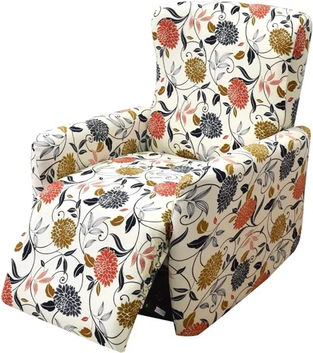 Vista 34 de Fundas para silla reclinable para silla reclinable, 4 piezas, funda para sofá reclinable con bolsillos, funda elástica antideslizante y reclinable