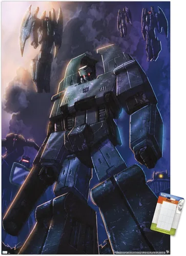 Vista 11 de Trends International Hasbro Transformers - Póster de pared Decepticons, 14.725 x 22.375 pulgadas, versión enmarcada de madera de granero