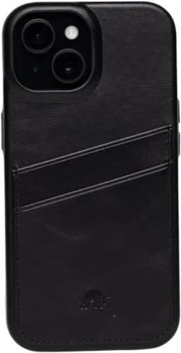 Vista 23 de Funda de cartera de cuero artesanal premium Bullstrap para iPhone 13 Ajuste impecable sin volumen y almacenamiento seguro de tarjetas Funda