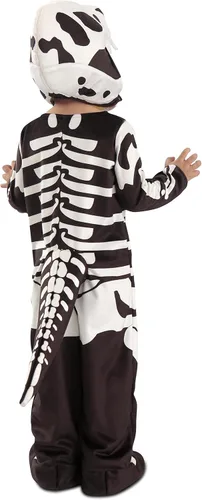 Vista 3 de Disfraz de fósil de Tiranosaurio Rex para niño, L, Negro