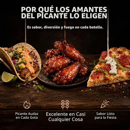 Vista 5 de Set de regalo de variedad de salsa picante estilo mexicano Aztecs Revenge - 10 botellas de salsa picante