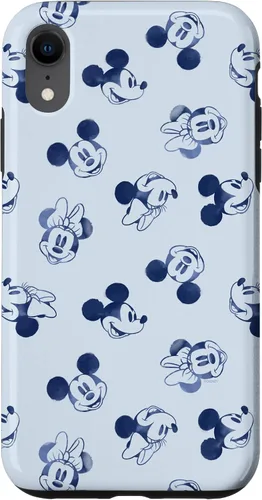Vista 24 de Funda retro para iPhone 16 Disney Minnie y Mickey Mouse Icon Faces Vintage Art Retro