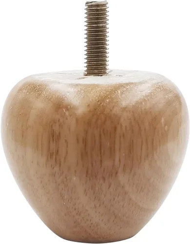 Vista 4 de Patas de madera de 2 pulgadas para muebles, patas de repuesto de muebles de sofá de madera maciza, patas de gabinete/escritorio/estantería